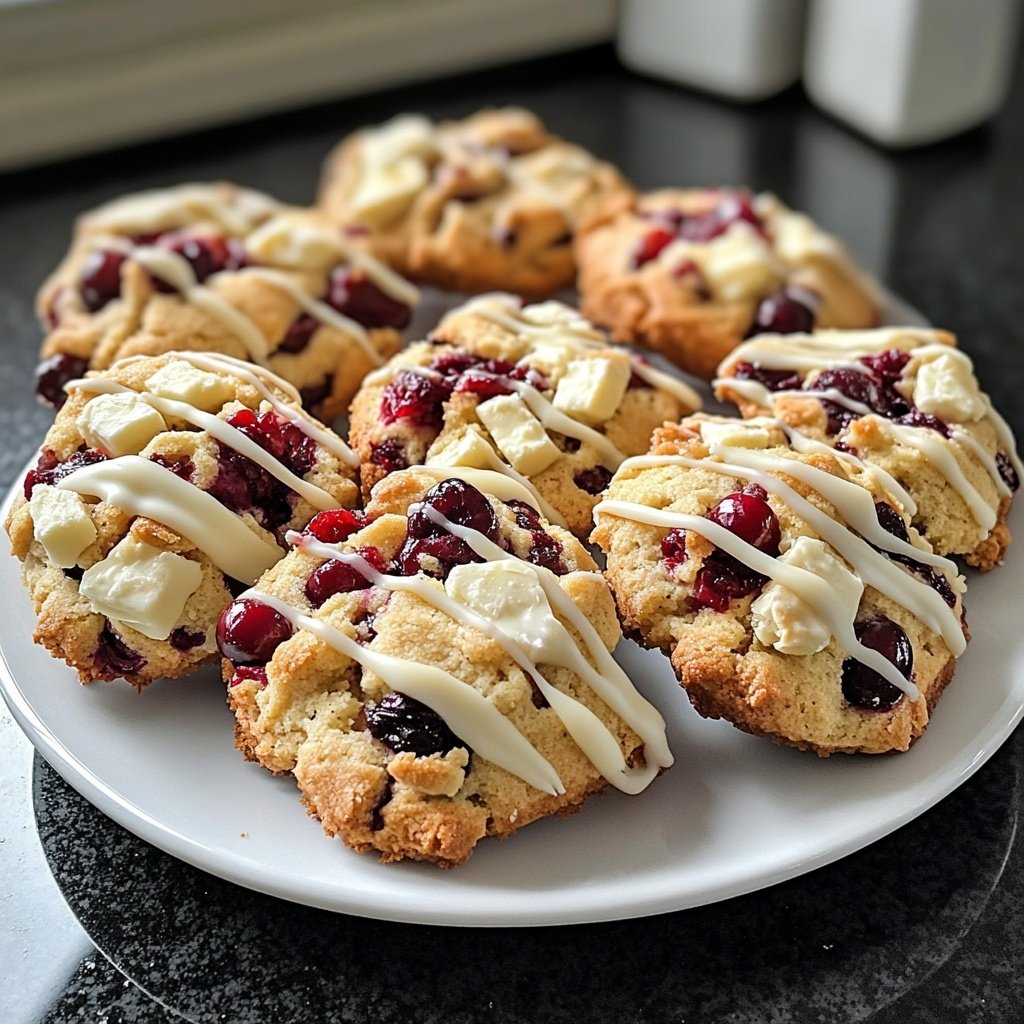 Cranberry-Weiße-Schokolade-Kekse