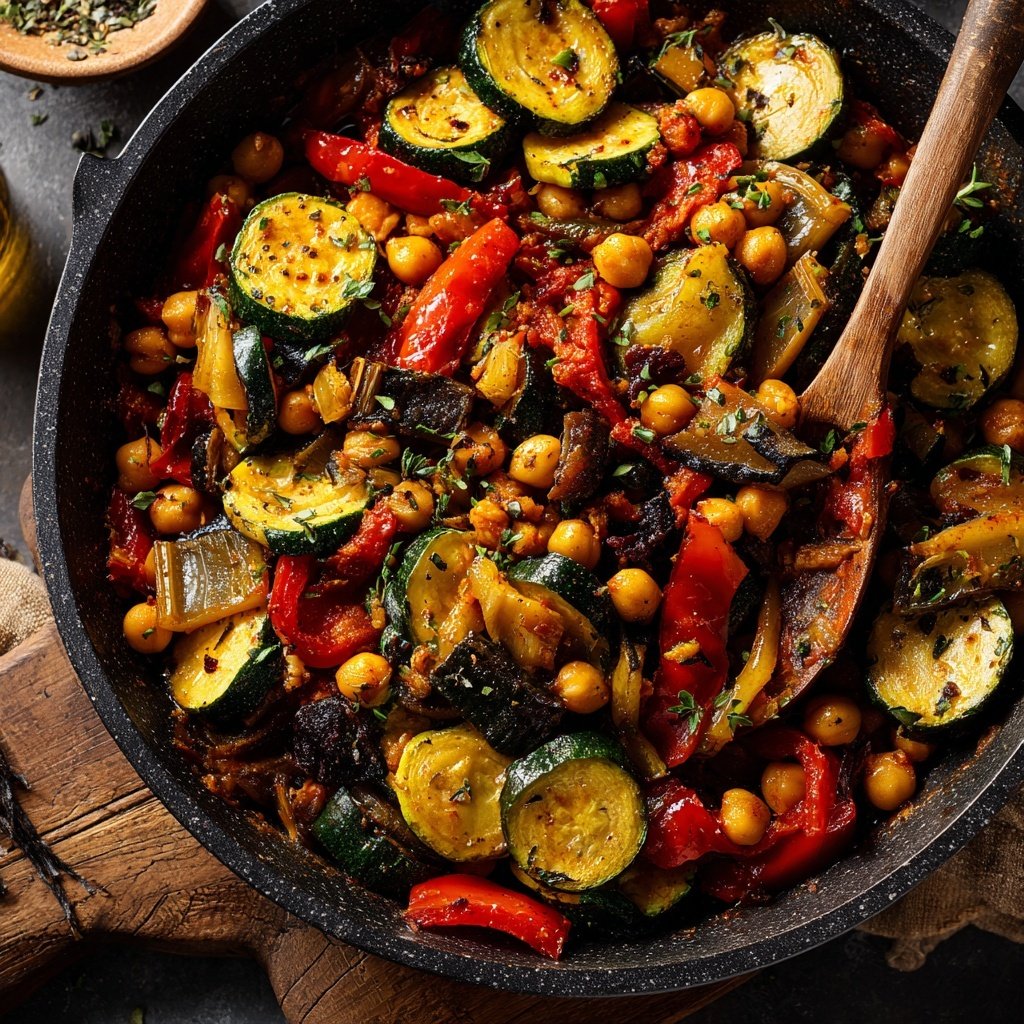 Ratatouille mit Kichererbsen
