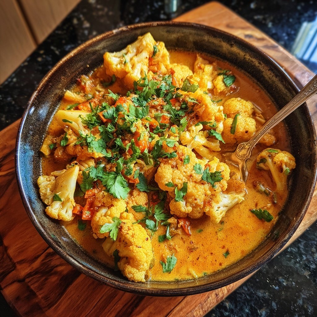 Blumenkohl Curry Mit Kokosmilch