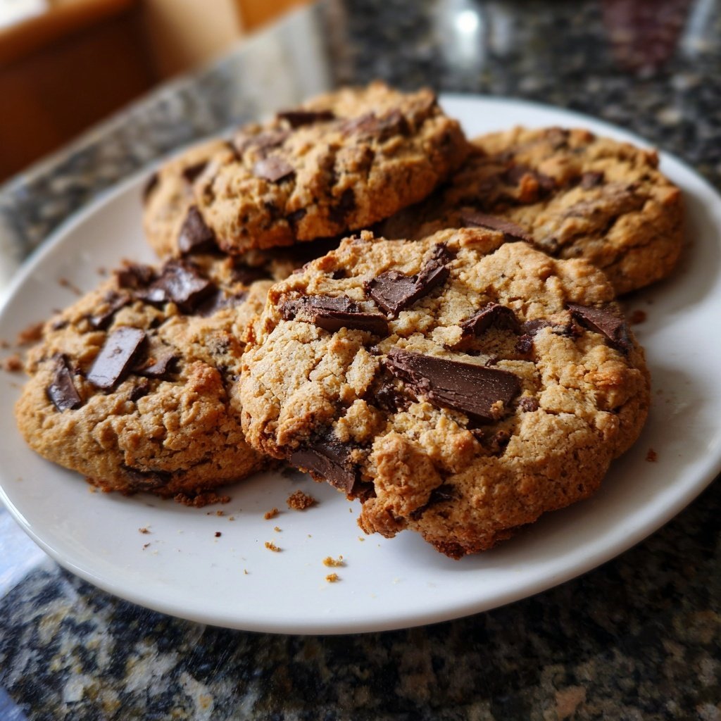 Cookies mit dunkler Schokolade