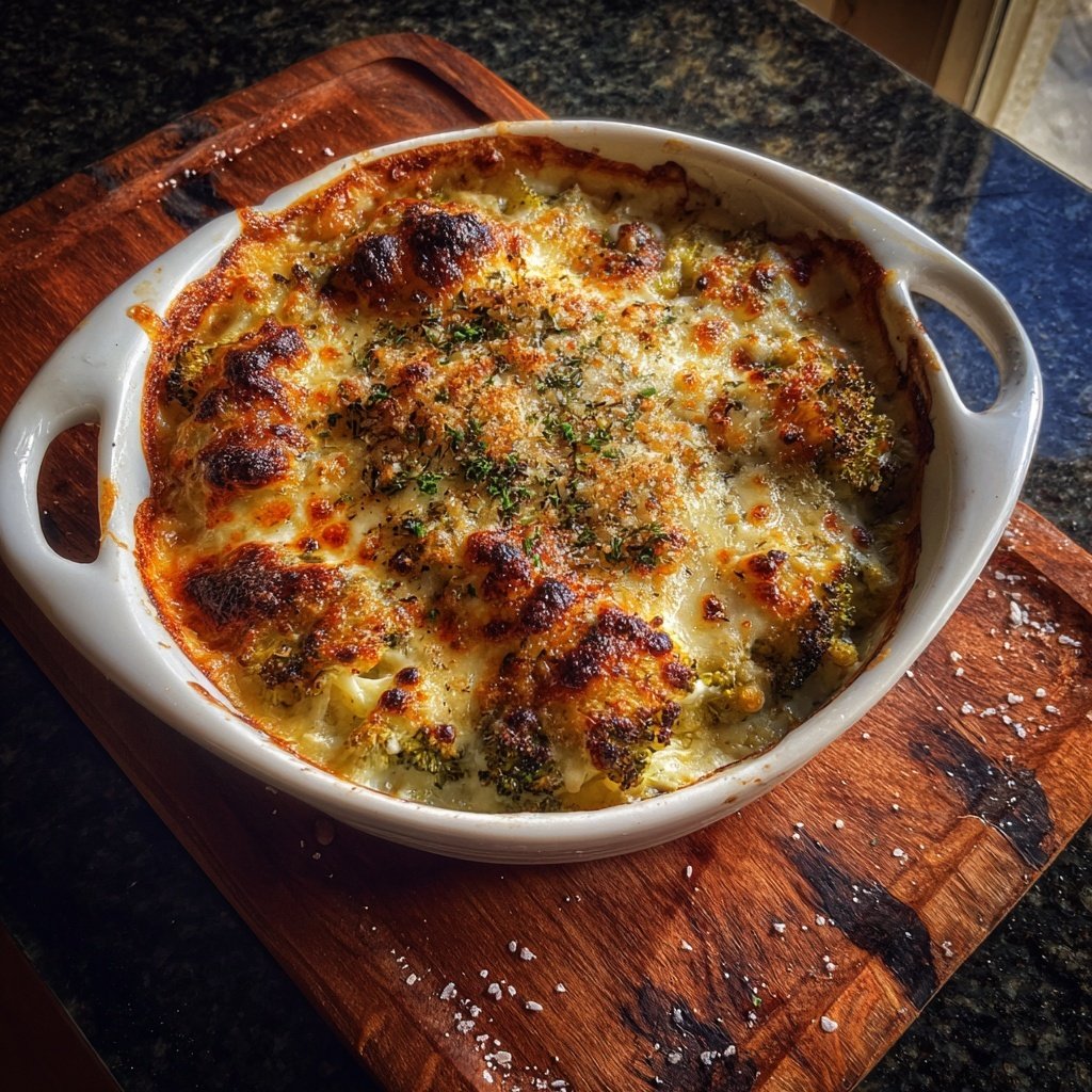 Brokkoli Kartoffel Gratin Mit Muskat