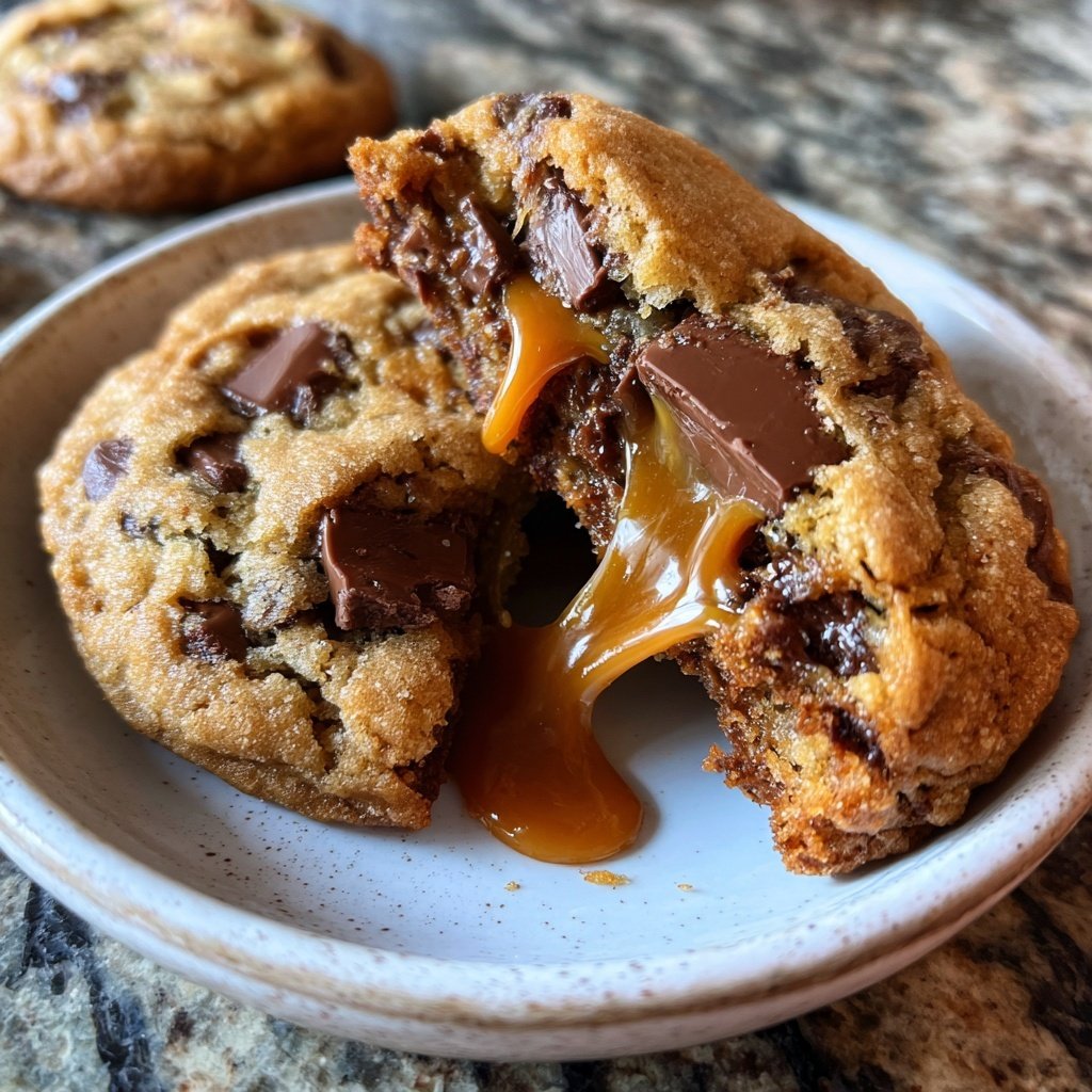 Cookies mit Karamellstückchen