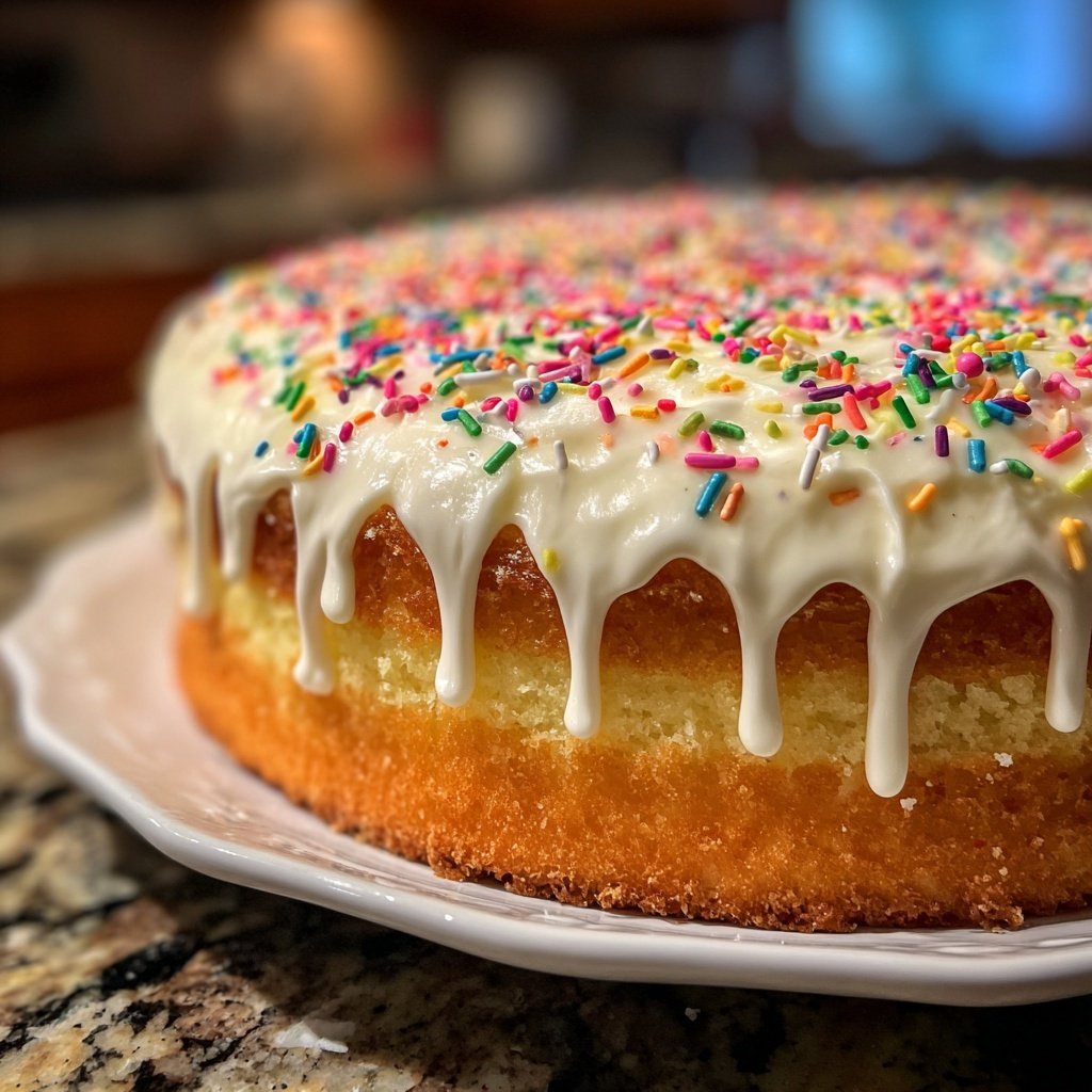 Geburtstagskuchen mit Buttercreme