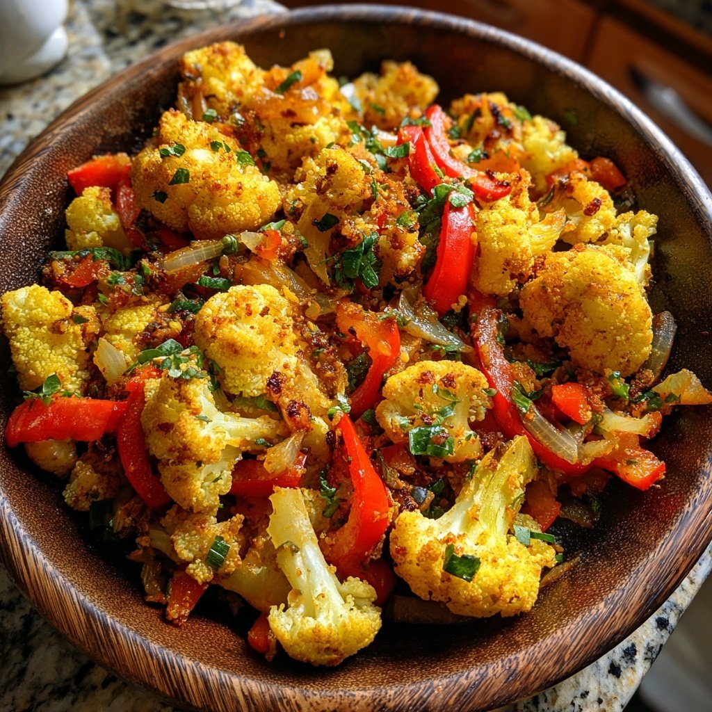 Blumenkohlpfanne mit Kreuzkümmel