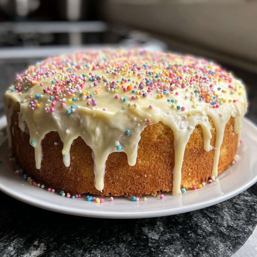 Geburtstagskuchen einfach dekoriert