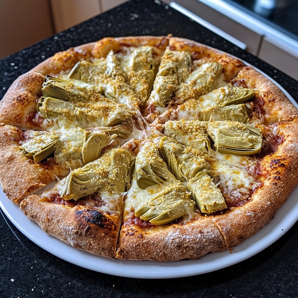 Pizza mit Artischocken